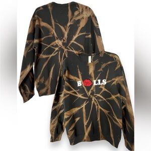 Buffalo Bills bleached glitter lip sweatshirt